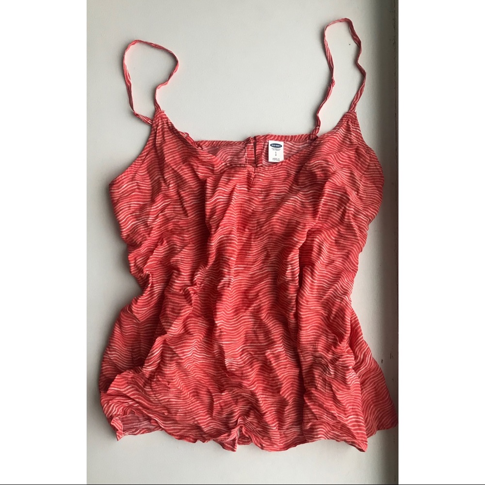 • orange striped blouse •